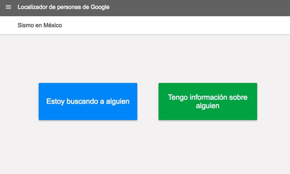 Ayuda vía Google para afectados del sismo en México